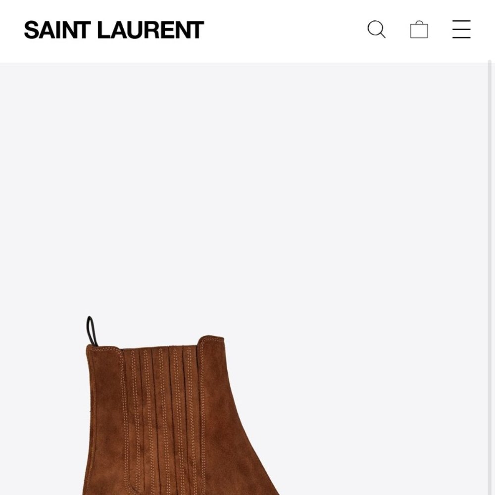Brand New Saint Laurent West Chelsea Booties